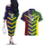 Custom Sri Lanka And Australia Cricket Couples Matching Off The Shoulder Long Sleeve Dress and Hawaiian Shirt 2025 The Lions Baggy Greens Together - Wonder Print Shop