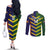 Custom Sri Lanka And Australia Cricket Couples Matching Off The Shoulder Long Sleeve Dress and Long Sleeve Button Shirt 2025 The Lions Baggy Greens Together