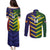 Custom Sri Lanka And Australia Cricket Couples Matching Puletasi and Long Sleeve Button Shirt 2025 The Lions Baggy Greens Together - Wonder Print Shop