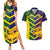 Custom Sri Lanka And Australia Cricket Couples Matching Summer Maxi Dress and Hawaiian Shirt 2025 The Lions Baggy Greens Together - Wonder Print Shop