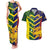 Custom Sri Lanka And Australia Cricket Couples Matching Tank Maxi Dress and Hawaiian Shirt 2025 The Lions Baggy Greens Together - Wonder Print Shop