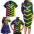 Custom Sri Lanka And Australia Cricket Family Matching Long Sleeve Bodycon Dress and Hawaiian Shirt 2025 The Lions Baggy Greens Together - Wonder Print Shop