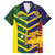 Custom Sri Lanka And Australia Cricket Family Matching Long Sleeve Bodycon Dress and Hawaiian Shirt 2025 The Lions Baggy Greens Together - Wonder Print Shop