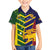 Custom Sri Lanka And Australia Cricket Family Matching Off The Shoulder Long Sleeve Dress and Hawaiian Shirt 2025 The Lions Baggy Greens Together - Wonder Print Shop