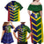 Custom Sri Lanka And Australia Cricket Family Matching Off Shoulder Maxi Dress and Hawaiian Shirt 2025 The Lions Baggy Greens Together - Wonder Print Shop