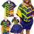 Custom Sri Lanka And Australia Cricket Family Matching Off Shoulder Short Dress and Hawaiian Shirt 2025 The Lions Baggy Greens Together - Wonder Print Shop