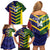 Custom Sri Lanka And Australia Cricket Family Matching Off Shoulder Short Dress and Hawaiian Shirt 2025 The Lions Baggy Greens Together - Wonder Print Shop