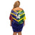 Custom Sri Lanka And Australia Cricket Family Matching Off Shoulder Short Dress and Hawaiian Shirt 2025 The Lions Baggy Greens Together - Wonder Print Shop