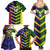 Custom Sri Lanka And Australia Cricket Family Matching Summer Maxi Dress and Hawaiian Shirt 2025 The Lions Baggy Greens Together - Wonder Print Shop