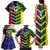 Custom Sri Lanka And Australia Cricket Family Matching Tank Maxi Dress and Hawaiian Shirt 2025 The Lions Baggy Greens Together - Wonder Print Shop