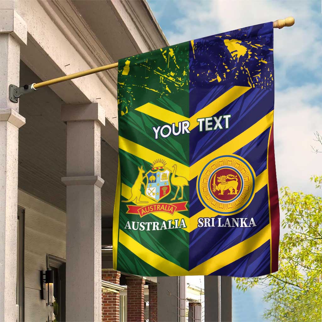 Custom Sri Lanka And Australia Cricket Garden Flag 2025 The Lions Baggy Greens Together - Wonder Print Shop