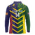 Custom Sri Lanka And Australia Cricket Long Sleeve Polo Shirt 2025 The Lions Baggy Greens Together - Wonder Print Shop