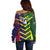 Custom Sri Lanka And Australia Cricket Off Shoulder Sweater 2025 The Lions Baggy Greens Together