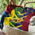 Custom Sri Lanka And Australia Cricket Quilt 2025 The Lions Baggy Greens Together - Wonder Print Shop