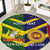 Custom Sri Lanka And Australia Cricket Round Carpet 2025 The Lions Baggy Greens Together