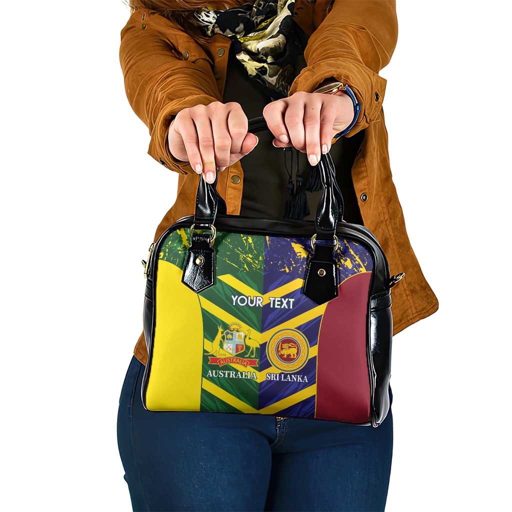 Custom Sri Lanka And Australia Cricket Shoulder Handbag 2025 The Lions Baggy Greens Together