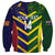 Custom Sri Lanka And Australia Cricket Sweatshirt 2025 The Lions Baggy Greens Together - Wonder Print Shop