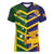 Custom Sri Lanka And Australia Cricket Women V-Neck T-Shirt 2025 The Lions Baggy Greens Together