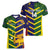 Custom Sri Lanka And Australia Cricket Women V-Neck T-Shirt 2025 The Lions Baggy Greens Together