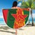 Custom Bangladesh And Zimbabwe Cricket Beach Blanket 2025 Tigers Chevrons Together - Wonder Print Shop