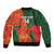 Custom Bangladesh And Zimbabwe Cricket Bomber Jacket 2025 Tigers Chevrons Together - Wonder Print Shop