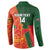 Custom Bangladesh And Zimbabwe Cricket Button Sweatshirt 2025 Tigers Chevrons Together - Wonder Print Shop