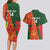 Custom Bangladesh And Zimbabwe Cricket Couples Matching Long Sleeve Bodycon Dress and Hawaiian Shirt 2025 Tigers Chevrons Together - Wonder Print Shop