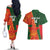 Custom Bangladesh And Zimbabwe Cricket Couples Matching Off The Shoulder Long Sleeve Dress and Hawaiian Shirt 2025 Tigers Chevrons Together - Wonder Print Shop