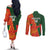 Custom Bangladesh And Zimbabwe Cricket Couples Matching Off The Shoulder Long Sleeve Dress and Long Sleeve Button Shirt 2025 Tigers Chevrons Together