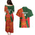 Custom Bangladesh And Zimbabwe Cricket Couples Matching Puletasi and Hawaiian Shirt 2025 Tigers Chevrons Together - Wonder Print Shop