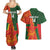 Custom Bangladesh And Zimbabwe Cricket Couples Matching Summer Maxi Dress and Hawaiian Shirt 2025 Tigers Chevrons Together - Wonder Print Shop