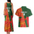 Custom Bangladesh And Zimbabwe Cricket Couples Matching Tank Maxi Dress and Hawaiian Shirt 2025 Tigers Chevrons Together - Wonder Print Shop