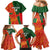 Custom Bangladesh And Zimbabwe Cricket Family Matching Mermaid Dress and Hawaiian Shirt 2025 Tigers Chevrons Together - Wonder Print Shop