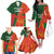 Custom Bangladesh And Zimbabwe Cricket Family Matching Off The Shoulder Long Sleeve Dress and Hawaiian Shirt 2025 Tigers Chevrons Together - Wonder Print Shop