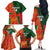 Custom Bangladesh And Zimbabwe Cricket Family Matching Off The Shoulder Long Sleeve Dress and Hawaiian Shirt 2025 Tigers Chevrons Together - Wonder Print Shop