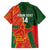 Custom Bangladesh And Zimbabwe Cricket Family Matching Off The Shoulder Long Sleeve Dress and Hawaiian Shirt 2025 Tigers Chevrons Together - Wonder Print Shop