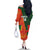 Custom Bangladesh And Zimbabwe Cricket Family Matching Off The Shoulder Long Sleeve Dress and Hawaiian Shirt 2025 Tigers Chevrons Together - Wonder Print Shop