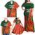 Custom Bangladesh And Zimbabwe Cricket Family Matching Off Shoulder Maxi Dress and Hawaiian Shirt 2025 Tigers Chevrons Together - Wonder Print Shop