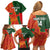 Custom Bangladesh And Zimbabwe Cricket Family Matching Off Shoulder Short Dress and Hawaiian Shirt 2025 Tigers Chevrons Together - Wonder Print Shop