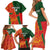 Custom Bangladesh And Zimbabwe Cricket Family Matching Short Sleeve Bodycon Dress and Hawaiian Shirt 2025 Tigers Chevrons Together - Wonder Print Shop