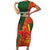 Custom Bangladesh And Zimbabwe Cricket Family Matching Short Sleeve Bodycon Dress and Hawaiian Shirt 2025 Tigers Chevrons Together - Wonder Print Shop