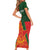 Custom Bangladesh And Zimbabwe Cricket Family Matching Short Sleeve Bodycon Dress and Hawaiian Shirt 2025 Tigers Chevrons Together - Wonder Print Shop