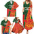 Custom Bangladesh And Zimbabwe Cricket Family Matching Summer Maxi Dress and Hawaiian Shirt 2025 Tigers Chevrons Together - Wonder Print Shop