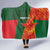 Custom Bangladesh And Zimbabwe Cricket Hooded Blanket 2025 Tigers Chevrons Together