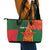 Custom Bangladesh And Zimbabwe Cricket Leather Tote Bag 2025 Tigers Chevrons Together - Wonder Print Shop