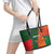 Custom Bangladesh And Zimbabwe Cricket Leather Tote Bag 2025 Tigers Chevrons Together - Wonder Print Shop