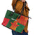 Custom Bangladesh And Zimbabwe Cricket Leather Tote Bag 2025 Tigers Chevrons Together - Wonder Print Shop