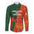 Custom Bangladesh And Zimbabwe Cricket Long Sleeve Button Shirt 2025 Tigers Chevrons Together - Wonder Print Shop