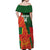 Custom Bangladesh And Zimbabwe Cricket Off Shoulder Maxi Dress 2025 Tigers Chevrons Together - Wonder Print Shop