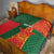 Custom Bangladesh And Zimbabwe Cricket Quilt 2025 Tigers Chevrons Together